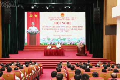 Giao ban giữa Thường trực HĐND tỉnh và Thường trực HĐND xã, phường