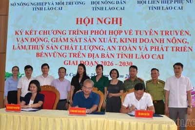 Ký kết phối hợp tuyên truyền, vận động, giám sát sản xuất, kinh doanh nông lâm thủy sản chất lượng, an toàn