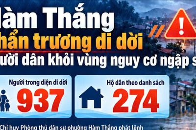 Hàm Thắng chủ động di dời người dân khỏi vùng có nguy cơ ngập sâu