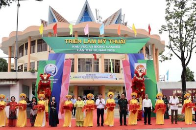 Triển lãm Mỹ thuật Đông Nam Bộ quy tụ nhiều tác phẩm mới
