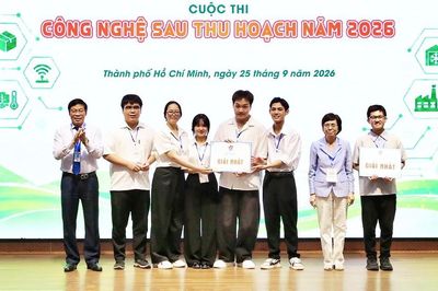 Nhóm sinh viên Trường Đại học Công Thương Thành phố Hồ Chí Minh đạt giải nhất Cuộc thi Công nghệ sau thu hoạch năm 2026