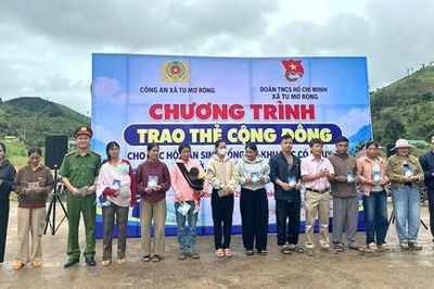 Công an xã số hóa phương án bảo vệ người dân vùng thiên tai