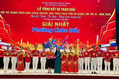 Trao giải Hội thi Thanh thiếu niên tuyên truyền, giới thiệu sách tỉnh An Giang