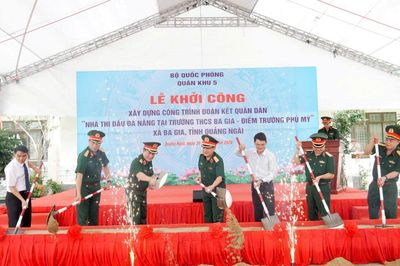 Khởi công công trình Đoàn kết quân dân tại xã Ba Gia