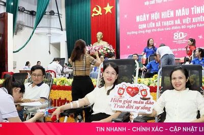 Hơn 400 tình nguyện viên tham gia hiến máu hưởng ứng '80 ngày hành động vì cộng đồng'