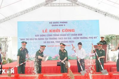 Quảng Ngãi khởi công công trình Đoàn kết quân dân ở Ba Gia