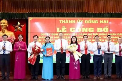 TP Đồng Nai thành lập Đảng bộ HĐND, Đảng bộ MTTQ trực thuộc Thành ủy