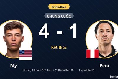 Bùng nổ trong hiệp hai, Mỹ đè bẹp Peru tại Orlando