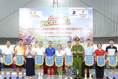 Giải Pickleball mở rộng chào mừng 65 năm Ngày truyền thống lực lượng Cảnh sát PCCC&CNCH