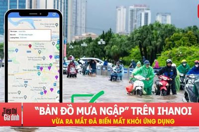 'Bản đồ mưa ngập' trên iHanoi vừa ra mắt đã biến mất khỏi ứng dụng
