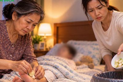 Cháu nội bị sốt, tôi làm điều từng làm khi nuôi con rồi nằm cả đêm suy nghĩ sau phản ứng của con dâu