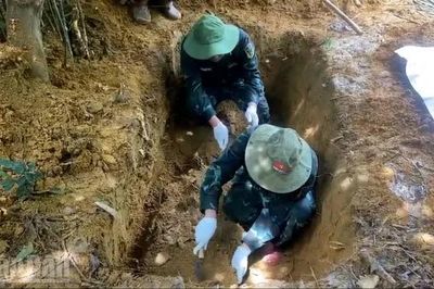 Tìm thấy một hài cốt liệt sĩ tại xã Nam Đông, thành phố Huế