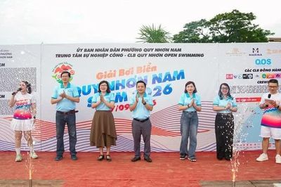 Gia Lai: Gần 250 vận động viên tham gia Giải bơi biển Quy Nhơn Nam