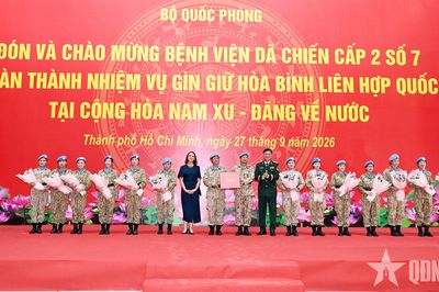 Bệnh viện Dã chiến cấp 2 số 7 hoàn thành nhiệm vụ Gìn giữ hòa bình Liên hợp quốc trở về nước