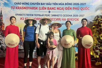 Phú Quốc đón chuyến bay thẳng đầu tiên từ Krasnoyarsk (Nga)