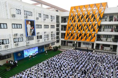 Ngôi trường mới xây gần 250 tỷ đồng ở Hà Nội, 100% học sinh đỗ lớp 10 công lập