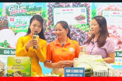 Xã Hoa Lộc livestream quảng bá, tiêu thụ sản phẩm OCOP