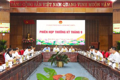 UBND tỉnh họp phiên thường kỳ tháng 9/2026