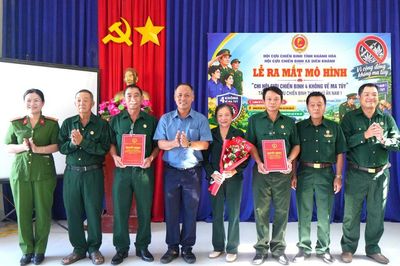Xã Diên Khánh ra mắt mô hình điểm “Chi hội cựu chiến binh 4 không về ma túy”
