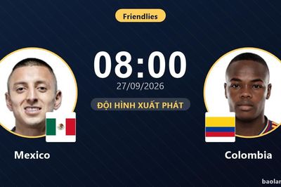 TRỰC TIẾPTrực tiếp Mexico vs Colombia: Đội hình xuất phát