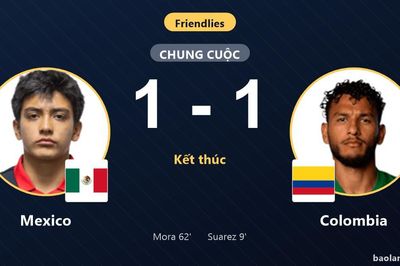 Mora gỡ hòa cho Mexico, Colombia đánh rơi lợi thế tại Baltimore