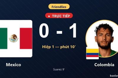 TRỰC TIẾPTrực tiếp Mexico vs Colombia: Colombia mở tỷ số