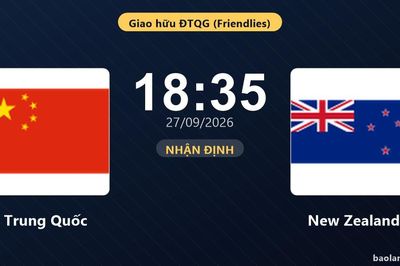 Nhận định Trung Quốc vs New Zealand - Giao hữu ĐTQG (Friendlies)