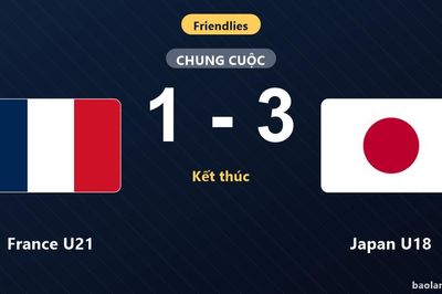 Thua bất ngờ Japan U18, France U21 nhận đòn đau ở trận giao hữu