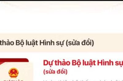 Bộ Công an hướng dẫn người dân góp ý dự thảo Bộ luật Hình sự (sửa đổi) trên VNeID