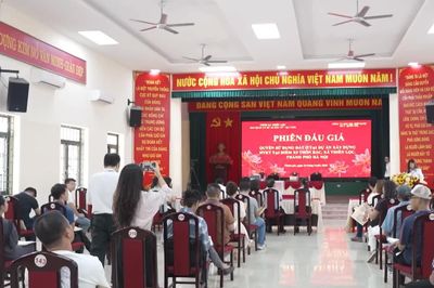 Xã Thiên Lộc đấu giá 2 dự án đất ở cho cá nhân