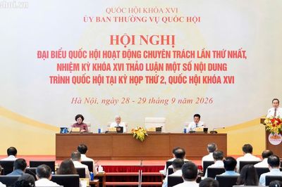 Khai mạc Hội nghị đại biểu Quốc hội hoạt động chuyên trách lần thứ nhất