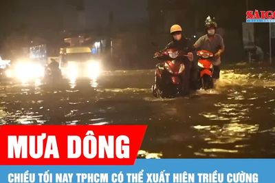 Dự báo chiều tối nay TPHCM có mưa và triều cường gây ngập
