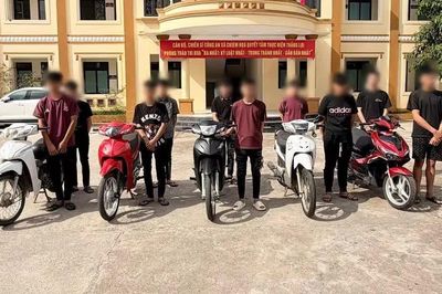 Xử lý 12 thanh niên sau clip vi phạm giao thông đăng tải trên mạng xã hội