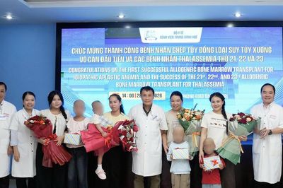 Ghép thành công tế bào gốc đồng loại điều trị ca bệnh suy tủy xương vô căn tại BVTW Huế