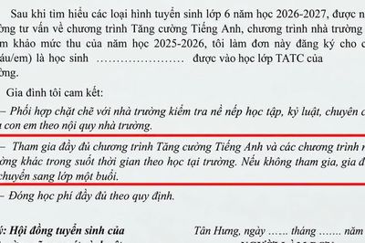 TPHCM: Phụ huynh tố phải đăng ký môn liên kết, học sinh mới được học bán trú?