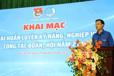 Bắc Ninh: Khai mạc Trại huấn luyện kỹ năng, nghiệp vụ công tác Đoàn, Hội năm 2026