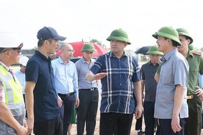 Bắc Ninh: Bí thư Thành ủy Nguyễn Hồng Thái kiểm tra tiến độ 4 khu tái định cư sân bay Gia Bình