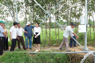 Quảng Phú ứng dụng điện năng lượng mặt trời vào sản xuất nông nghiệp