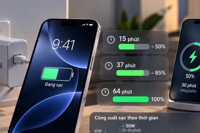 Tốc độ sạc trên iPhone 18 Pro Max: 15 phút nạp gần nửa pin nhưng mất hơn 1 giờ để sạc đầy
