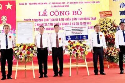 Tân Thuận Bình được công nhận là xã An toàn khu trong thời kỳ kháng chiến
