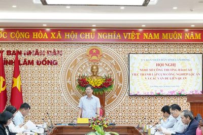 Lâm Đồng rà soát, chấm điểm lại việc lựa chọn chủ đầu tư Cụm công nghiệp Lộc An