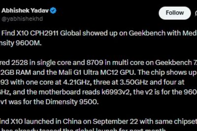 Đánh giá sức mạnh OPPO Find X10 quốc tế: Chip Dimensity 9600M, RAM 12GB và pin 8.000mAh