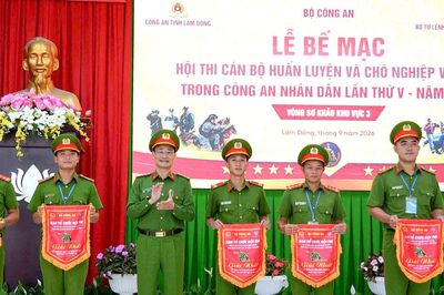 25 cặp cán bộ huấn luyện và chó nghiệp vụ vào chung kết toàn quốc