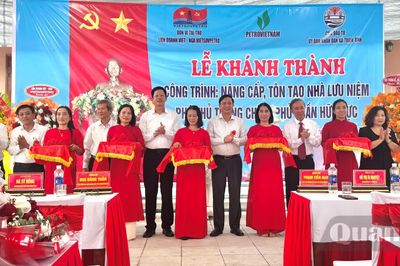 Khánh thành công trình nâng cấp, tôn tạo Nhà lưu niệm Phó Thủ tướng Chính phủ Trần Hữu Dực