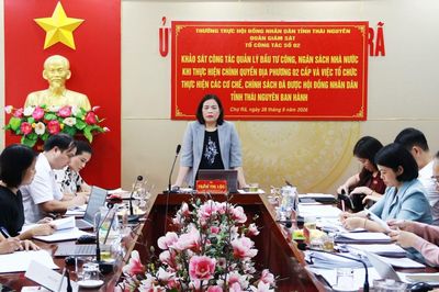 HĐND tỉnh khảo sát quản lý đầu tư công tại một số địa phương