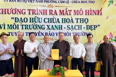 TP.Đà Nẵng: Chùa Hòa Thọ ra mắt mô hình bảo vệ môi trường xanh - sạch - đẹp tại địa phương