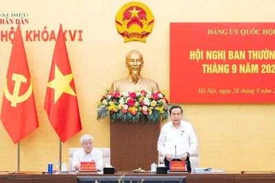 Bí thư Đảng ủy Quốc hội, Chủ tịch Quốc hội Trần Thanh Mẫn chủ trì Hội nghị Ban Thường vụ Đảng ủy Quốc hội