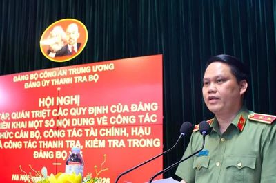 Thanh tra Bộ Công an học tập, quán triệt các quy định của Đảng