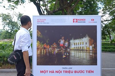 Không gian triển lãm "Một Hà Nội - triệu bước tiến"