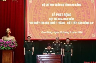 Phát động đợt thi đua cao điểm '80 ngày Thi đua Quyết thắng - Viết tiếp bản hùng ca'